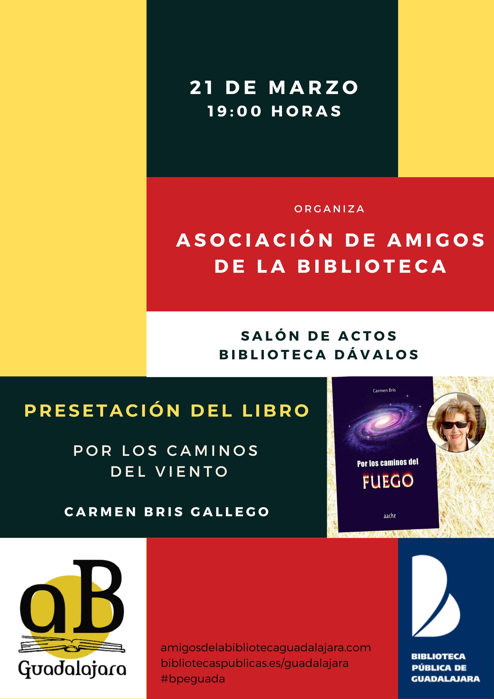 Imagen actividad Presentación del libro " Por los caminos del viento" de Carmen Bris Gallego