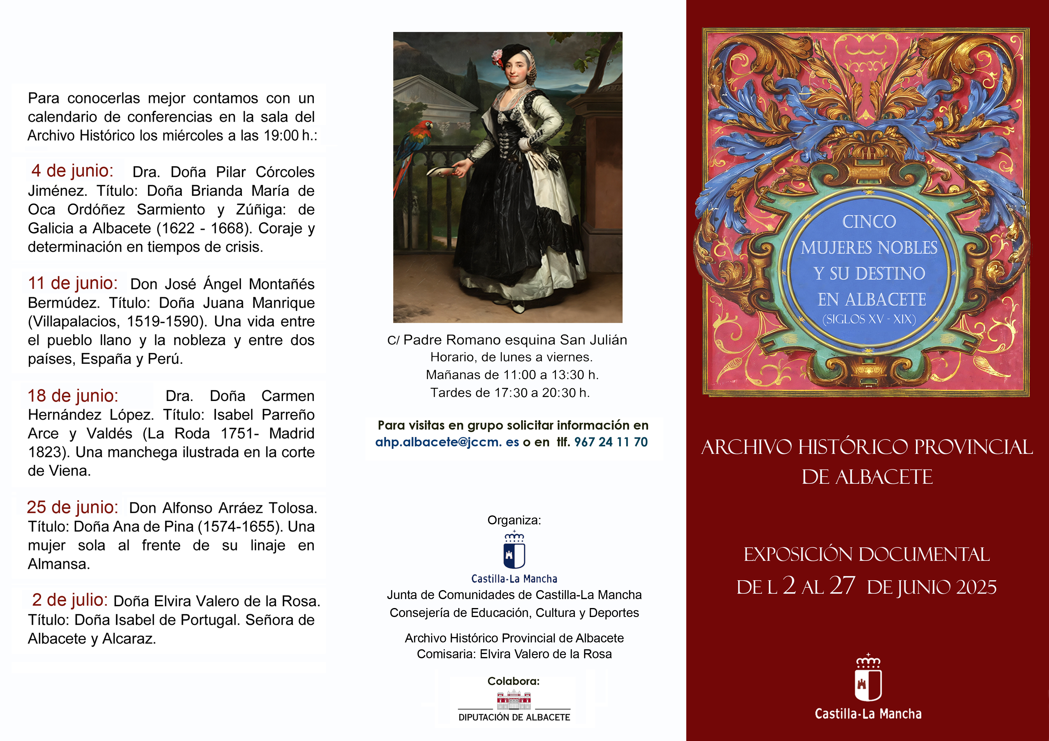 Exposición "Cinco mujeres nobles y su destino en Albacete" Foto de Exposición "Cinco mujeres nobles y su destino en Albacete"