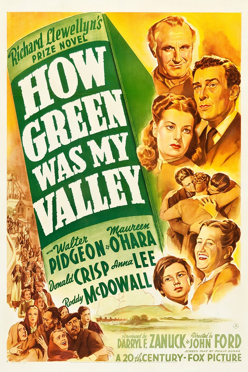 Cartel película How green was my valley de John Ford Cartel película How green was my valley de John Ford