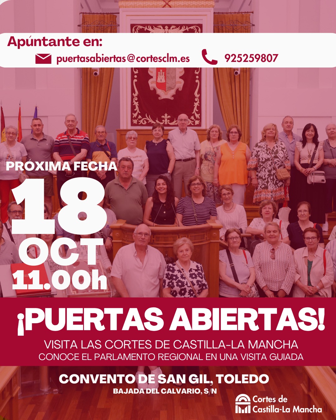 puertasabiertas@cortesclm.es Cartel
