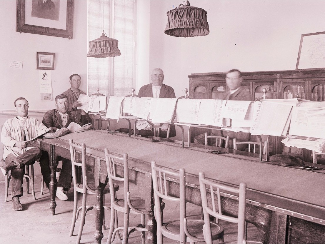 Fotografía de la antigua Casa del Pueblo de Guadalajara