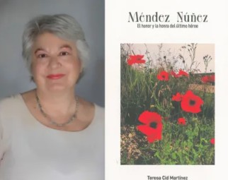 Fotografia y portada del libro de Teresa Cid Martínez