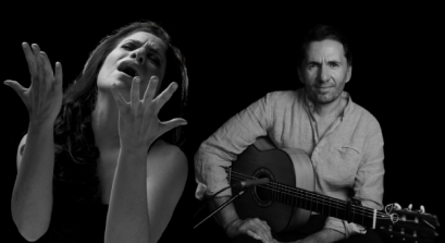 La cantaora Rocío Bazán, acompañada a la guitarra por Andrés de la Luz, en un recital flamenco de gran pureza y emoción.