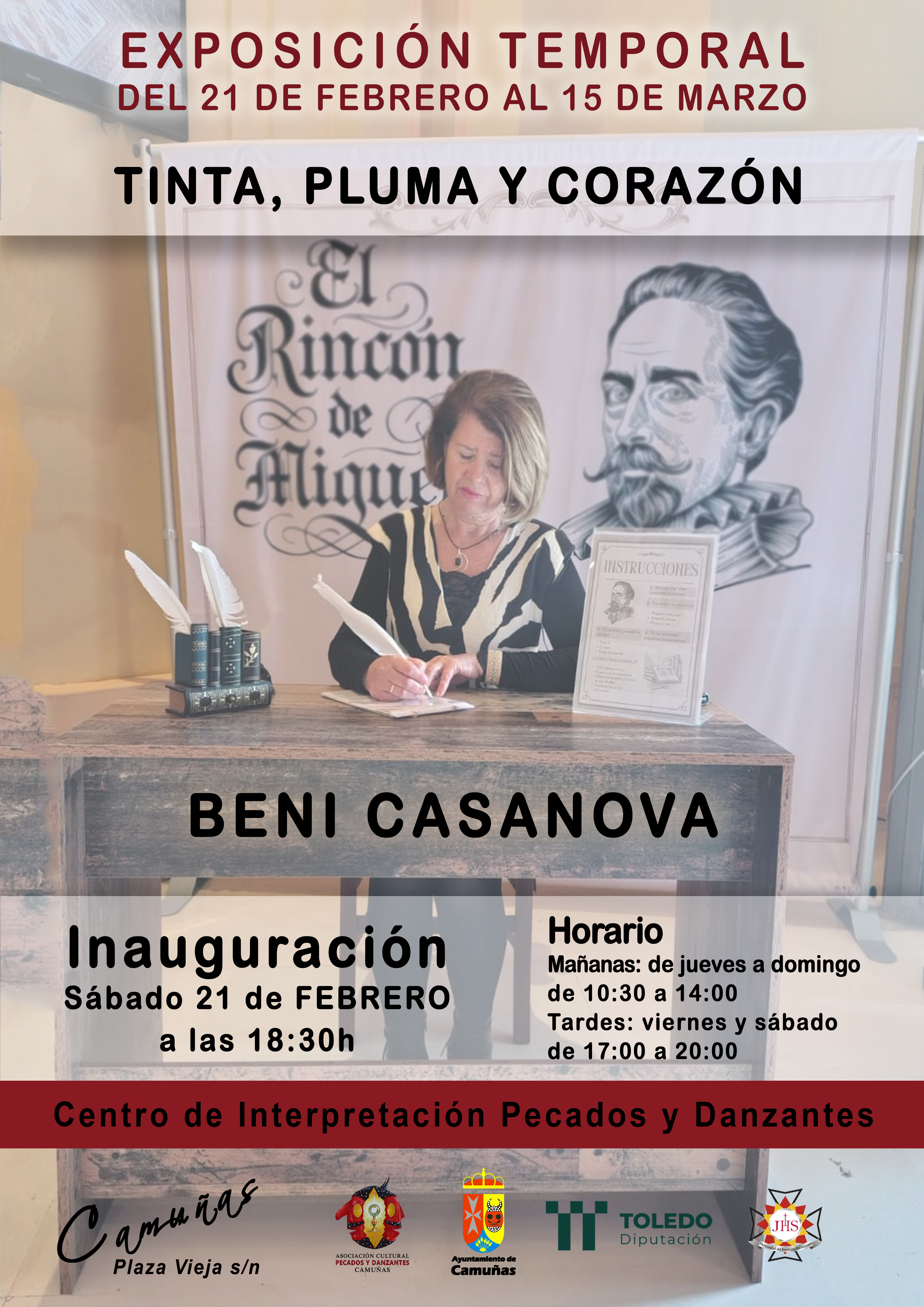 EXPOSICIÓN TEMPORAL "TINTA, PLUMA Y CORAZÓN" CALIGRAFÍA A CARGO DE BENI CASANOVA