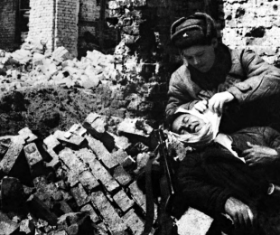 Fotografía de la exposición La humanidad en la guerra