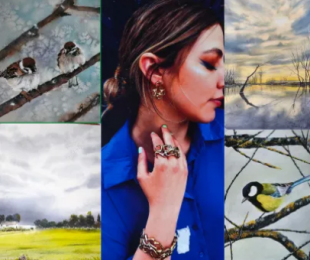 Exposición de pintura y joyas