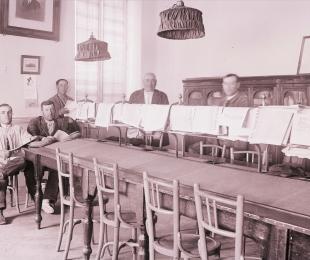 Fotografía de la antigua Casa del Pueblo de Guadalajara