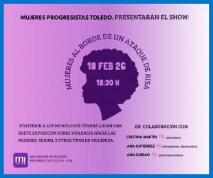 Mujeres al borde de un ataque de risa