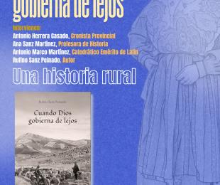 Cartel presentación del libro "Cuando dios gobierna de lejos"