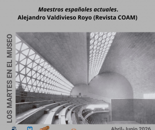 Cartel "Maestros españoles actuales" por Alejandro Valdivieso Royo (Revista COAM)