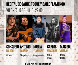 Cartel Recital de cante toque y baile flamenco