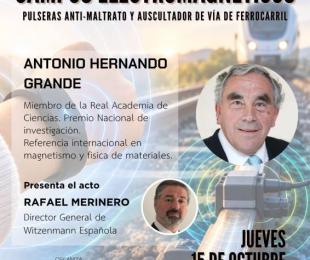 Cartel Conferencia Dos aplicaciones de campos electromagnéticos