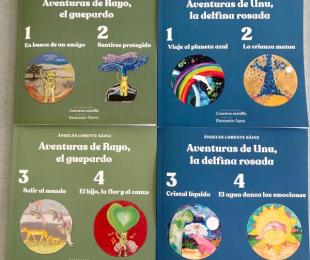 Portadas libros “Cuentos Semilla: sembrando raíces en familia”