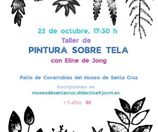 Taller de pintura sobre tela